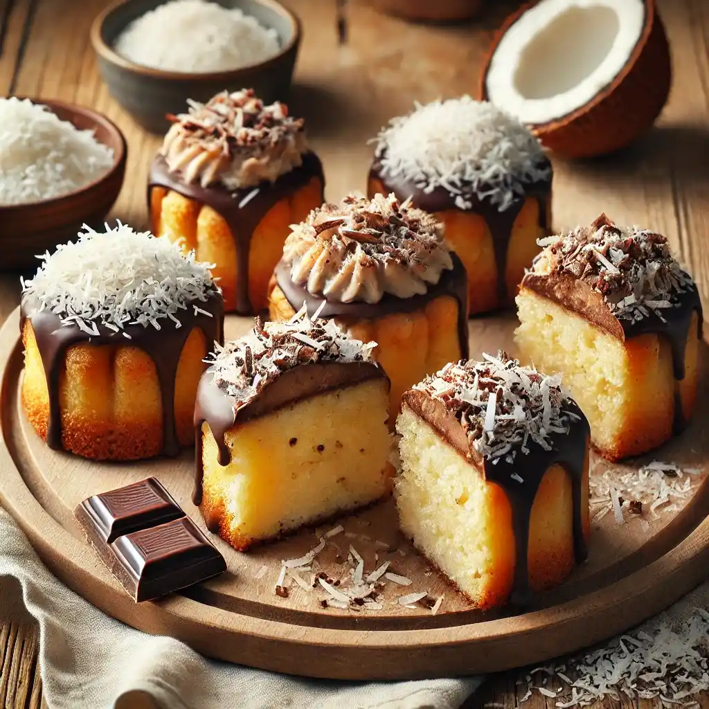 Ricetta di tortine al cocco e cioccolato senza glutine